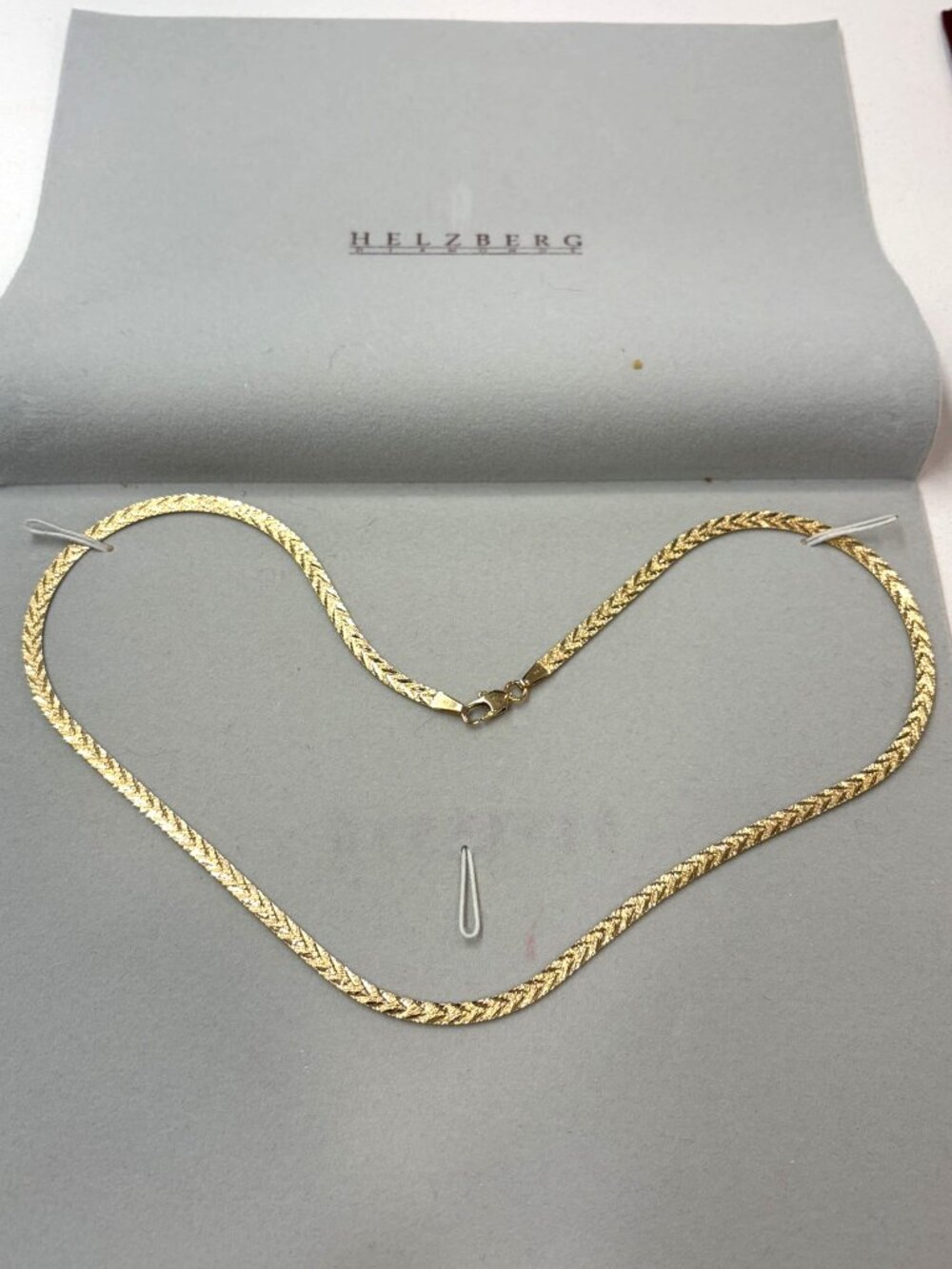 14K 18 Inches Herringbone Gold Chain 4mm